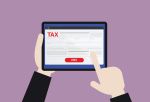 Businessman pays tax via an online platform